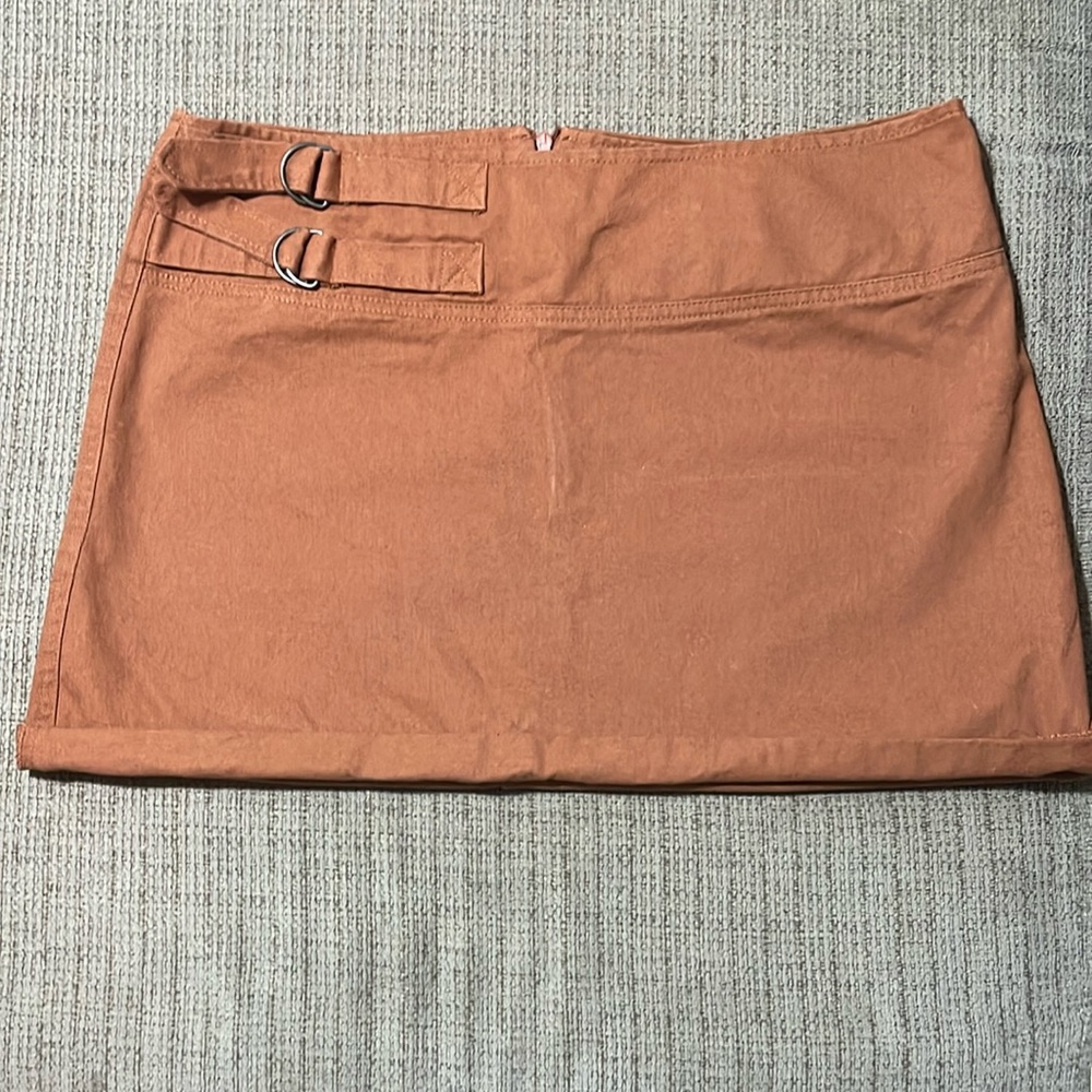 Love on a Hanger brown jean skirt
